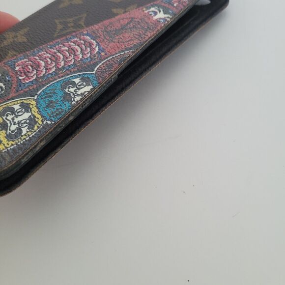 Authentic Louis Vuitton LV Monogram Folio iPhone 8+ Plus Case Brown Phone Case - Picture 11 of 12